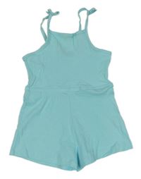 Světlemodrý žebrovaný kraťasový overal Primark