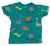 Zelené tričko s dinosaury Primark