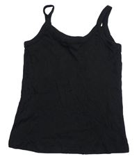 Černý žebrovaný crop top H&M