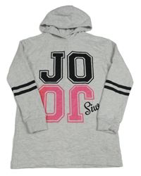 Šedá melírovaná mikina s kapucí - Jojo Siwa 