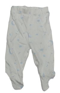 Bílé polodupky s mraky Matalan