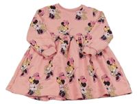 Růžové teplákové šaty s Minnie Disney