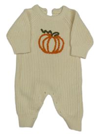 Smetanový pletený overal s dýní