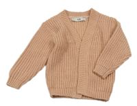 Růžový třpytivý svetrový cardigan C&A