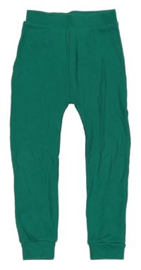 Zelené žebrované tepláky Tu