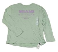 Nové - Zeleno-fialové triko s nápisy Dunnes Stores