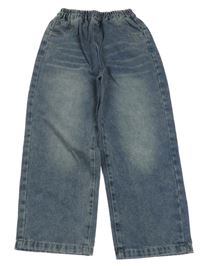 Tmavomodré široké rifle 