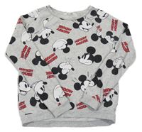 Šedá mikina s Mickeym H&M
