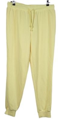 Dámské žluté cuff tepláky Primark 