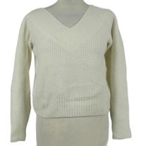 Dámský smetanový crop svetr H&M