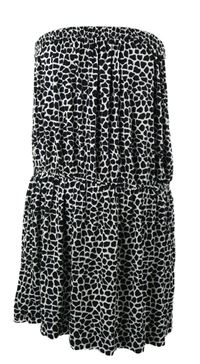 Dámská černo-bílá vzorovaná šatová tunika Resort 