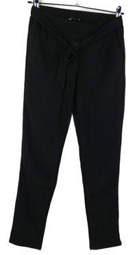 Dámské černé kalhoty s páskem Colloseum 