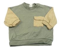 Khaki-béžová mikina s kapsou H&M