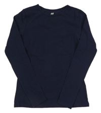 Tmavomodré triko H&M