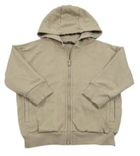 Béžová propínací mikina s kapucí Next