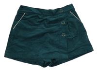 Tmavozelené sukňové kraťasy Okaidi