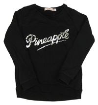 Černá mikina s logem Pineapple