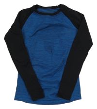 Modro-černé spodní funkční triko Pocopiano