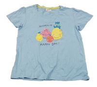 Světlemodré tričko s ovocem alive