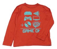 Červené triko s potiskem GAP