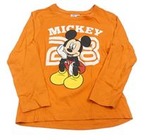 Oranžové triko s Mickeym Disney