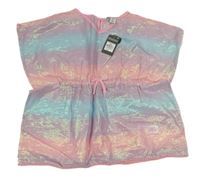 Svtlerůžovo-světlemodrá třpytivá plážová tunika Primark