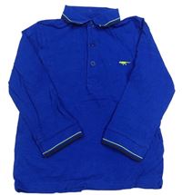 Safírové polo triko s dinem Bluezoo