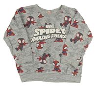 Šedá mikina se Spidermanem Matalan