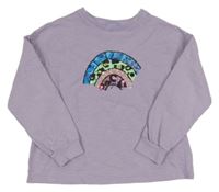 Lila mikina s duhou s flitry Next