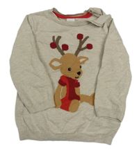 Béžový svetr se sobem H&M