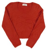 Červený crop svetr H&M