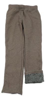 Hnědé melírované zateplené tregíny Topolino