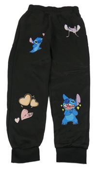 Černé tepláky se Stitchem a Angel