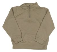 Světlehnědá mikina se stojáčkem Primark