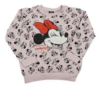 Světlerůžová mikina s Minnie Disney