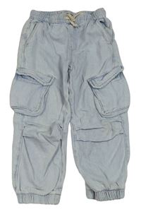 Světlemodré cargo cuff rifle Denim Co.
