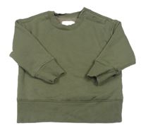 Khaki zateplená mikina zn. Next