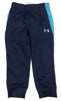 Tmavmodro-modré funkční sportovní kalhoty Under Armour