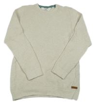 Smetanový vzorovaný svetr H&M