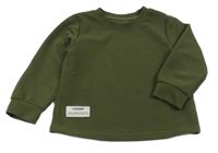 Olivová vzorovaná mikina Shein