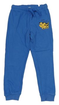 Modré cuff tepláky s pejskem H&M