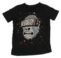 Černé tričko s gorilou 