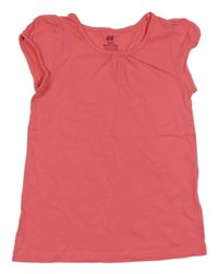 Růžové nařasené tričko H&M