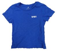 Kobaltově modré tričko Nasa H&M