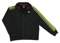 Černá funkční sportovní propínací mikina Adidas