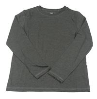 Tmavošedé melírované triko H&M