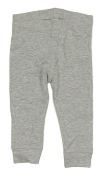 Šedé melírované žebrované tepláky dopodopo