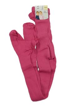 Nové - tmavorůžové punčocháče 