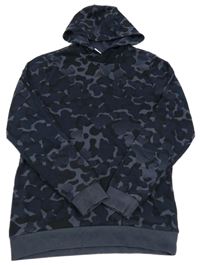 Army-tmavošedá mikina s kapucí Adidas