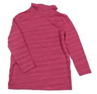 Tmavorůžovo/červený melírovaný funkční sportovní rolák crane